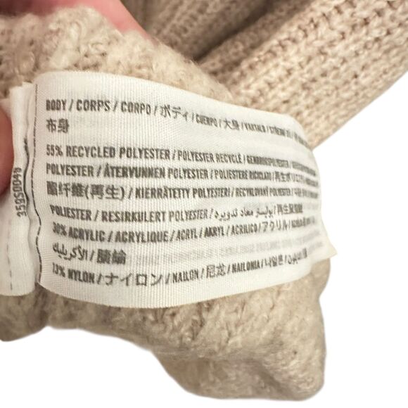 Hollister Beige Oatmeal Long V-Neck Polyester Blend Sweater Dress Size XL NWT - Picture 6 of 9